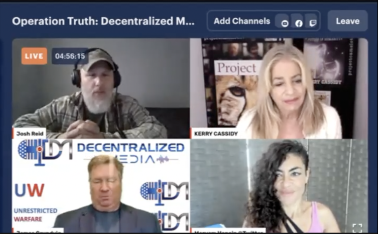 KERRY WITH JOSH REID, JAMES GRUNDVIG AND MARYAM HENEIN:  Operation Truth: Decentralized Media