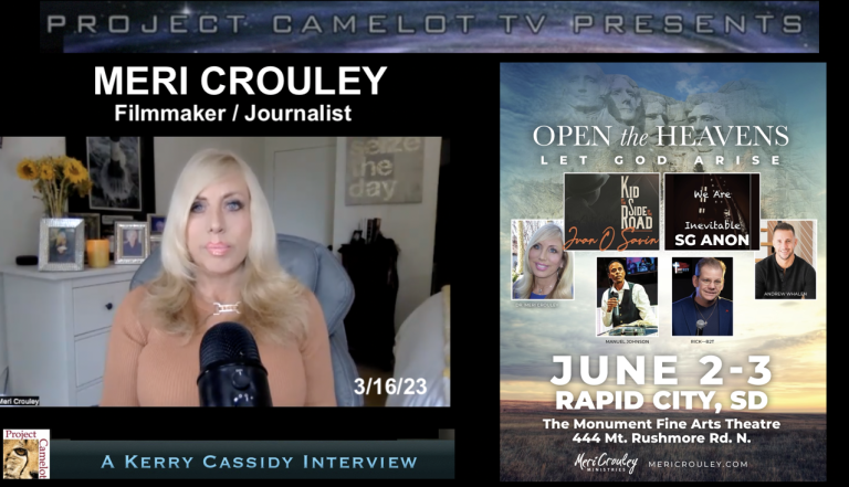 MERI CROULEY:  FILMMAKER AND JOURNALIST RE CHILD TRAFFICKING HER FILM AND HER UPCOMING CONFERENCE