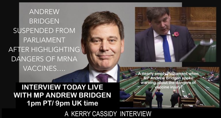 ANDREW BRIDGEN:  COURAGEOUS BRITISH MP SUSPENDED FOR RAISING VAX DANGER ISSUES