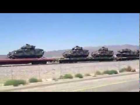 TANKS MOVING THROUGH BURBANK